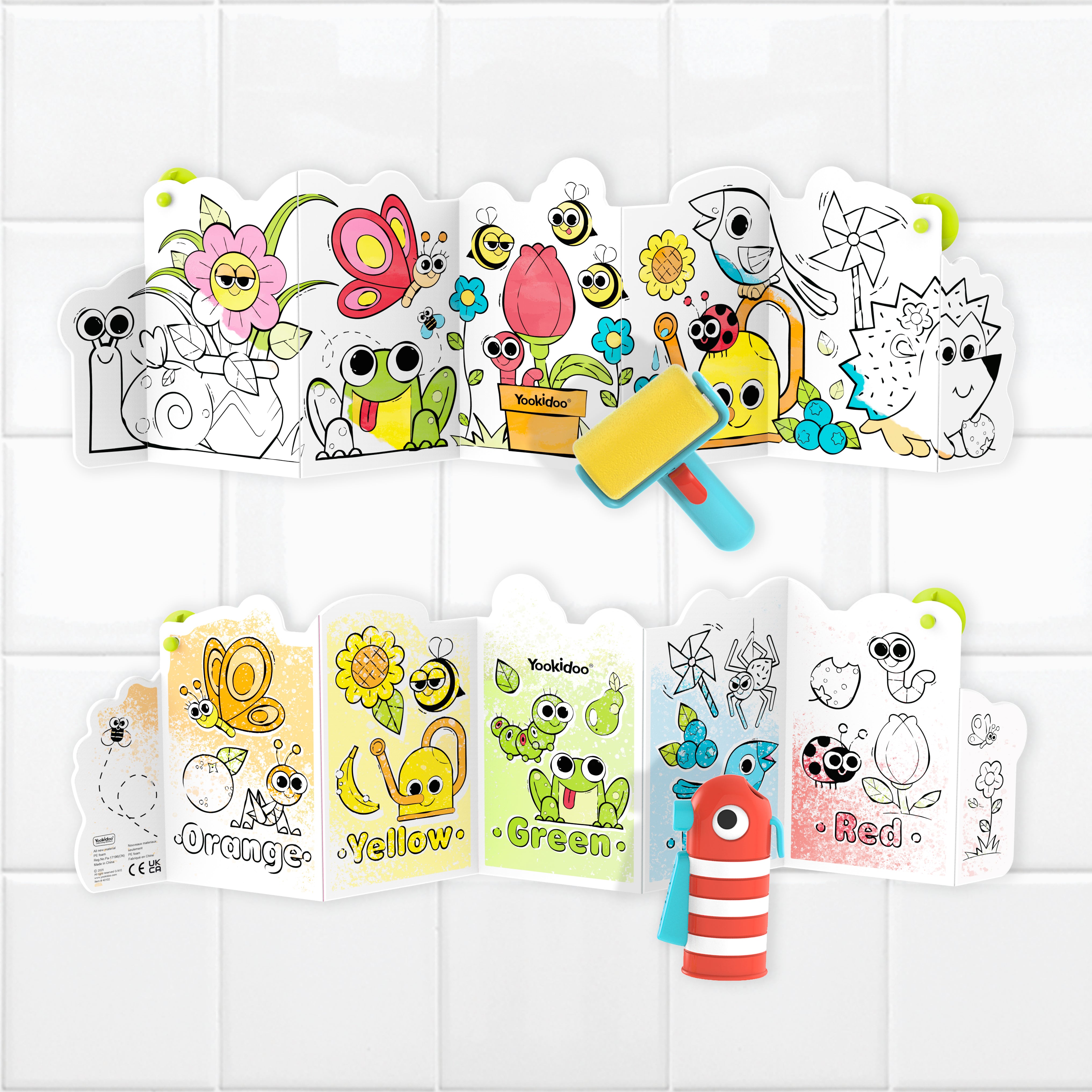 The Magical Bath Book That Teaches Colors | Yookidoo Spray 'N' Roll