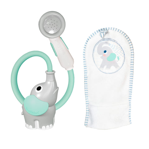 Elephant baby shower Wash & Glove Turquoise
