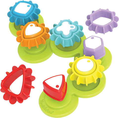 gears in toys Yookidoo Shape 'N' Spin Gear Sorter