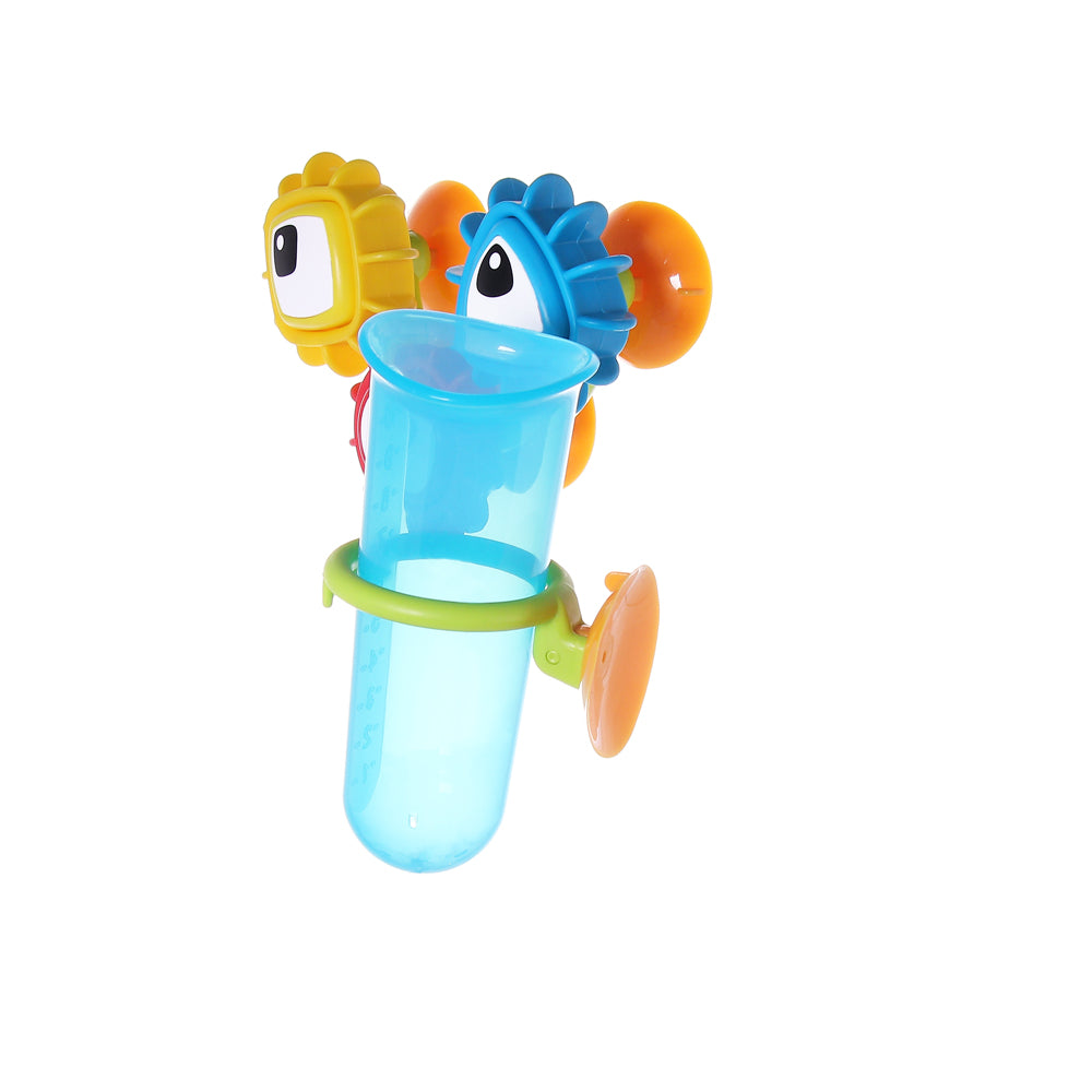 Yookidoo Baby Bath Toy - Spin N Sort Water Gear - Childrens Sensory Water Wheel Set That Attaches to