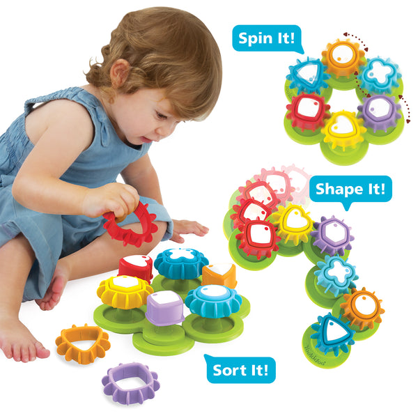 gear toys Yookidoo Shape 'N' Spin Gear Sorter