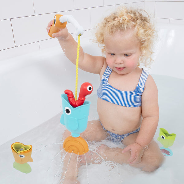 bathtub fishing pole for older kids Yookidoo Catch 'N' Sprinkle Fishing Set