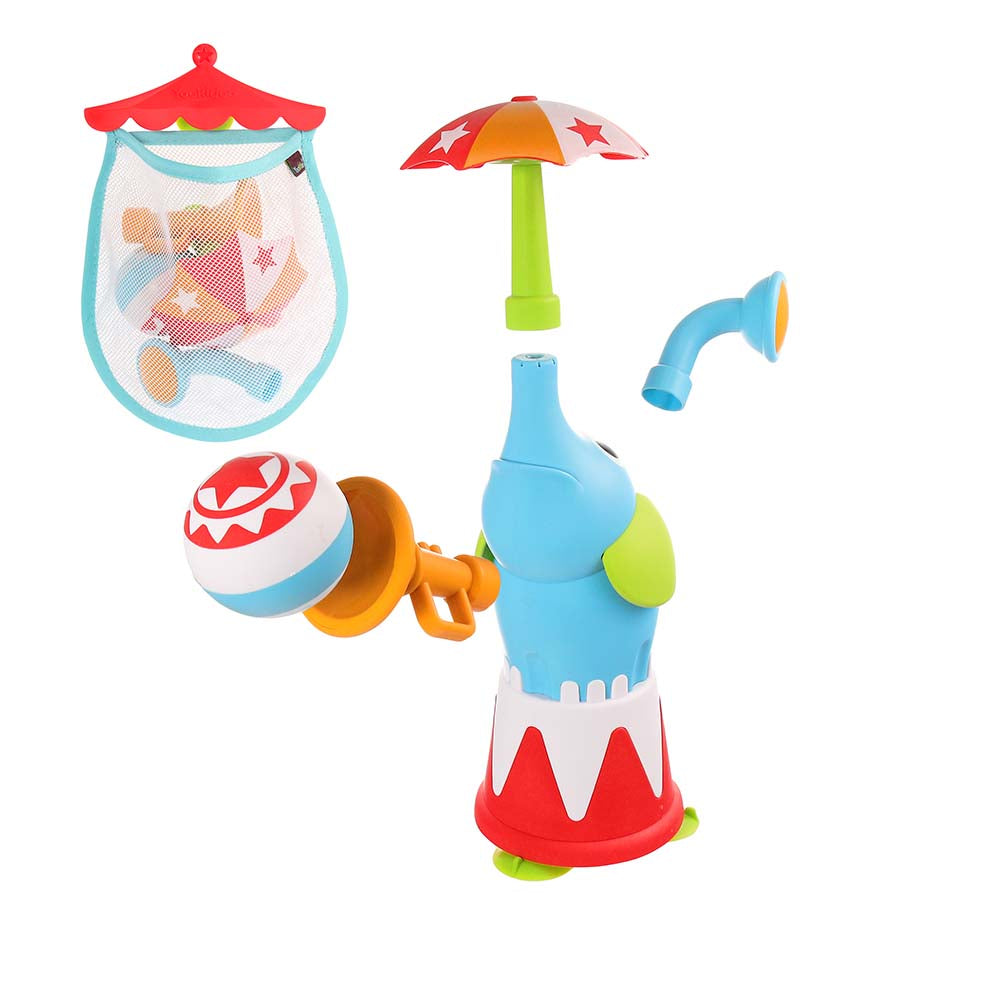 Inflatable Elephant Fountain Pool Toy - Kids Spray Shower Play Center With 22 Water Outlets